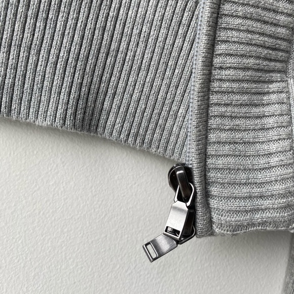Double Zip Grey Sweater - Picture 4 of 4